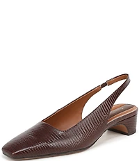 Franco Sarto Lyanna Lizard Embossed Leather Slingback Pumps
