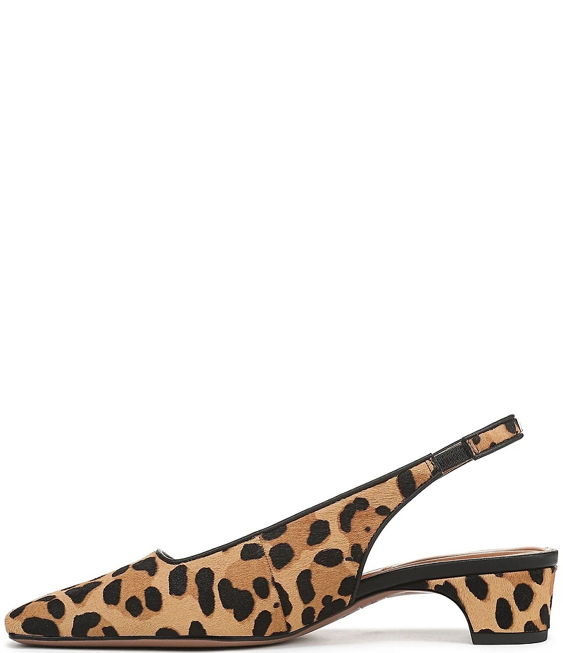 Franco Sarto Lyanna 2 Leopard Print Calf Hair Slingback Pumps