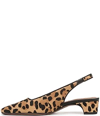 Franco Sarto Lyanna 2 Leopard Print Calf Hair Slingback Pumps