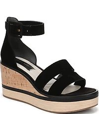 Franco Sarto Madaya 2 Suede Platform Wedge Sandals