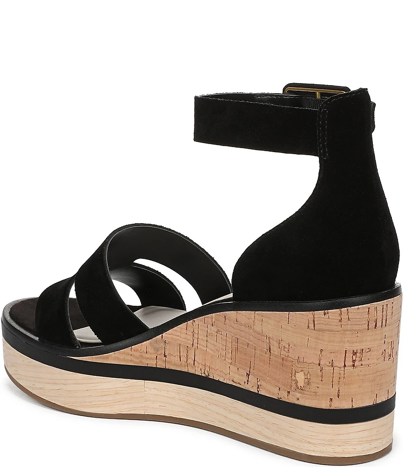Franco Sarto Madaya 2 Suede Platform Wedge Sandals