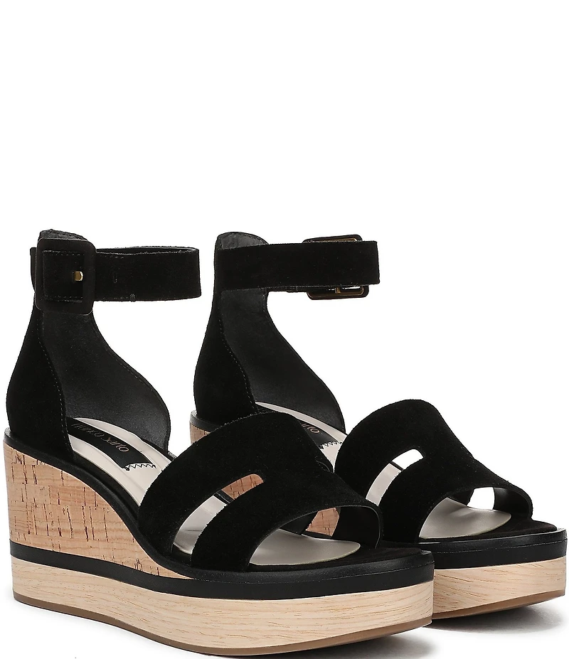 Franco Sarto Madaya 2 Suede Platform Wedge Sandals