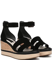 Franco Sarto Madaya 2 Suede Platform Wedge Sandals