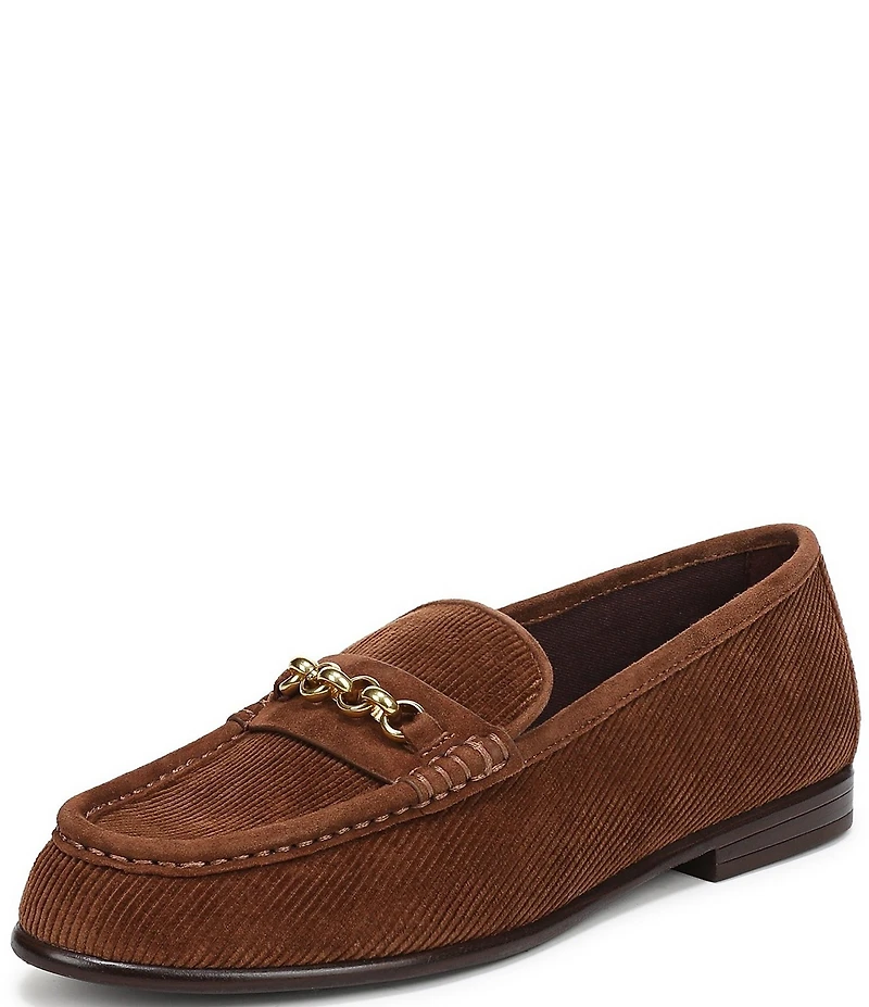 Franco Sarto Maris Corduroy Bit Chain Loafers
