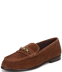 Franco Sarto Maris Corduroy Bit Chain Loafers