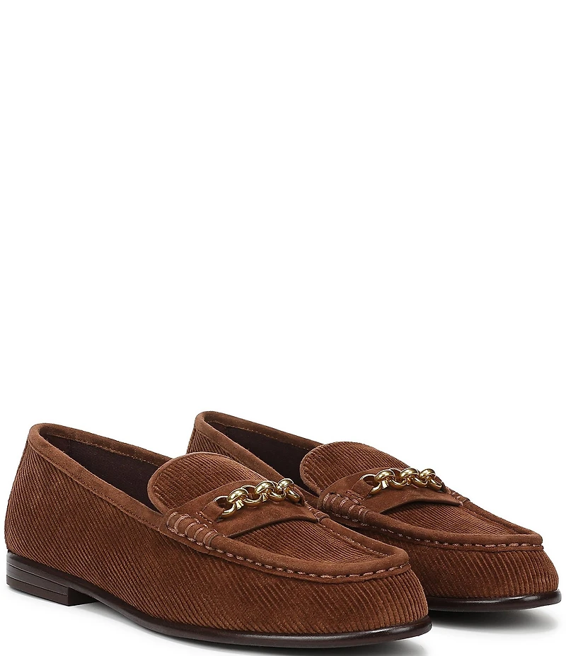 Franco Sarto Maris Corduroy Bit Chain Loafers