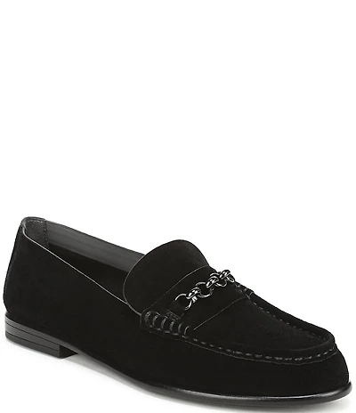 Franco Sarto Maris Suede Bit Chain Loafers