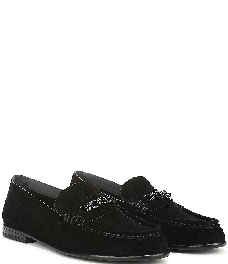 Franco Sarto Maris Suede Bit Chain Loafers