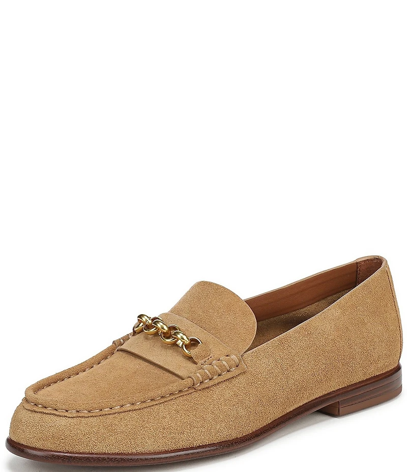 Franco Sarto Maris Suede Bit Chain Loafers