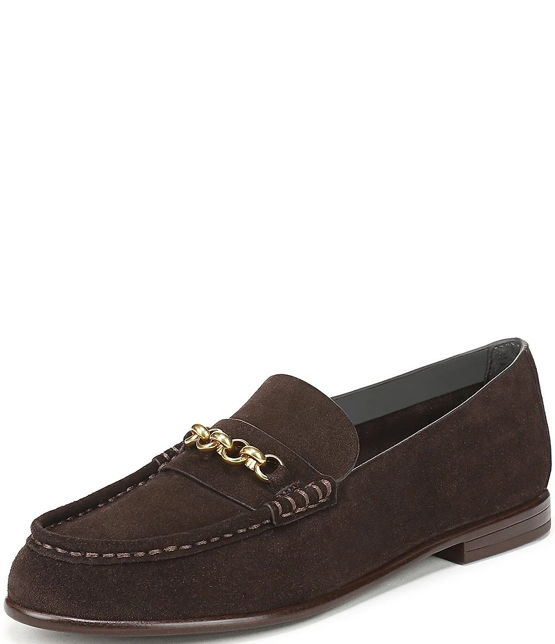 Franco Sarto Maris Suede Bit Chain Loafers