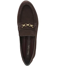 Franco Sarto Maris Suede Bit Chain Loafers