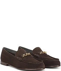 Franco Sarto Maris Suede Bit Chain Loafers