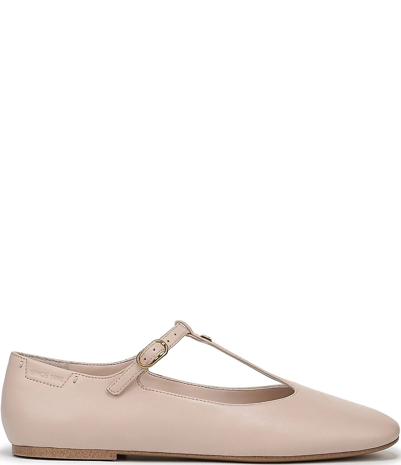 Franco Sarto Marylee Leather T-Strap Flats