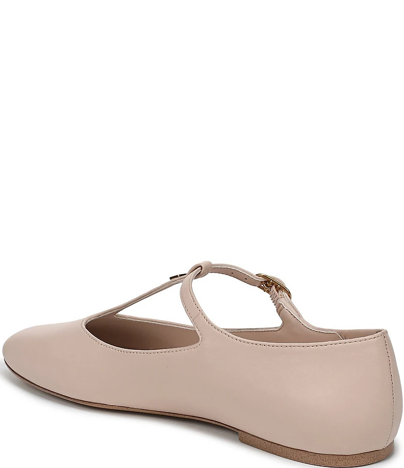 Franco Sarto Marylee Leather T-Strap Flats