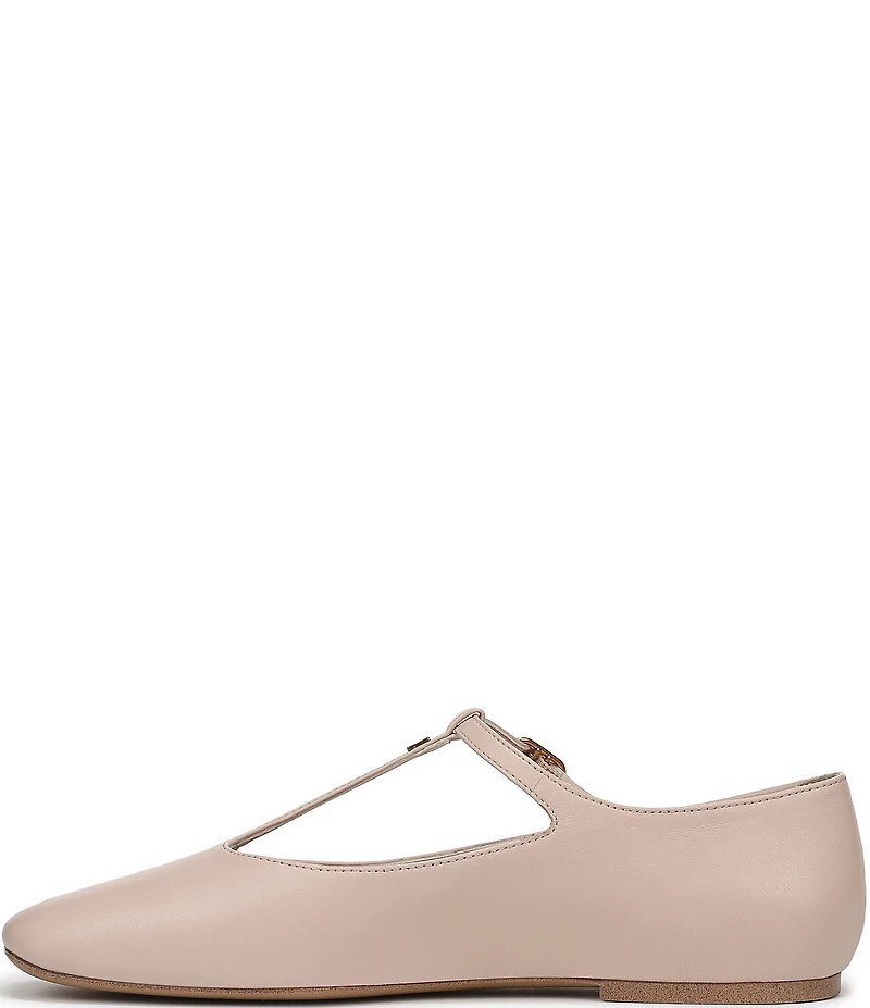 Franco Sarto Marylee Leather T-Strap Flats