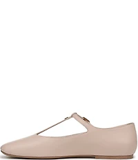 Franco Sarto Marylee Leather T-Strap Flats