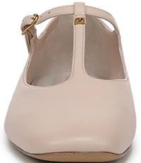 Franco Sarto Marylee Leather T-Strap Flats