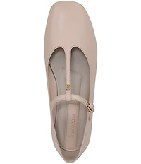 Franco Sarto Marylee Leather T-Strap Flats