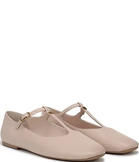 Franco Sarto Marylee Leather T-Strap Flats