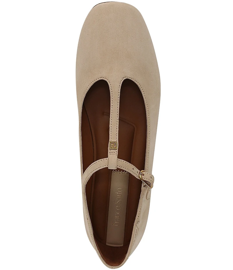 Franco Sarto Marylee Suede T-Strap Flats