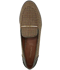 Franco Sarto Mirabelle Houndstooth Bar Hardware Loafers