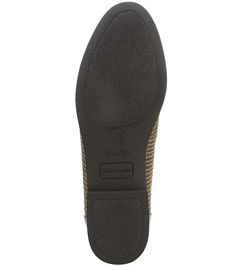 Franco Sarto Mirabelle Houndstooth Bar Hardware Loafers