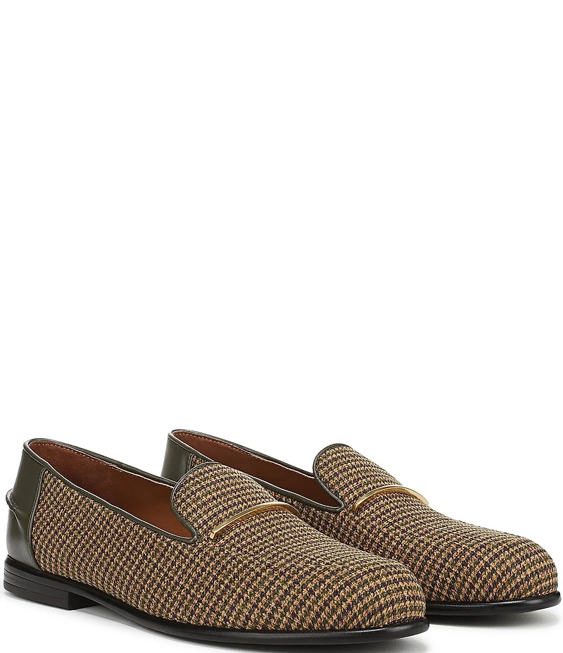 Franco Sarto Mirabelle Houndstooth Bar Hardware Loafers
