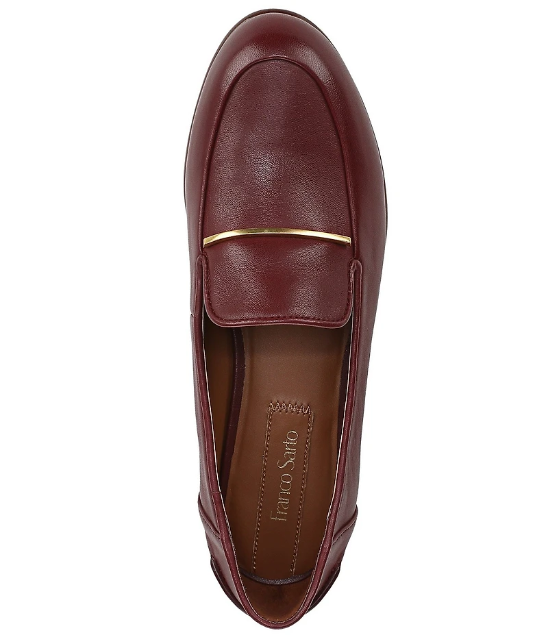 Franco Sarto Mirabelle Leather Bar Hardware Loafers