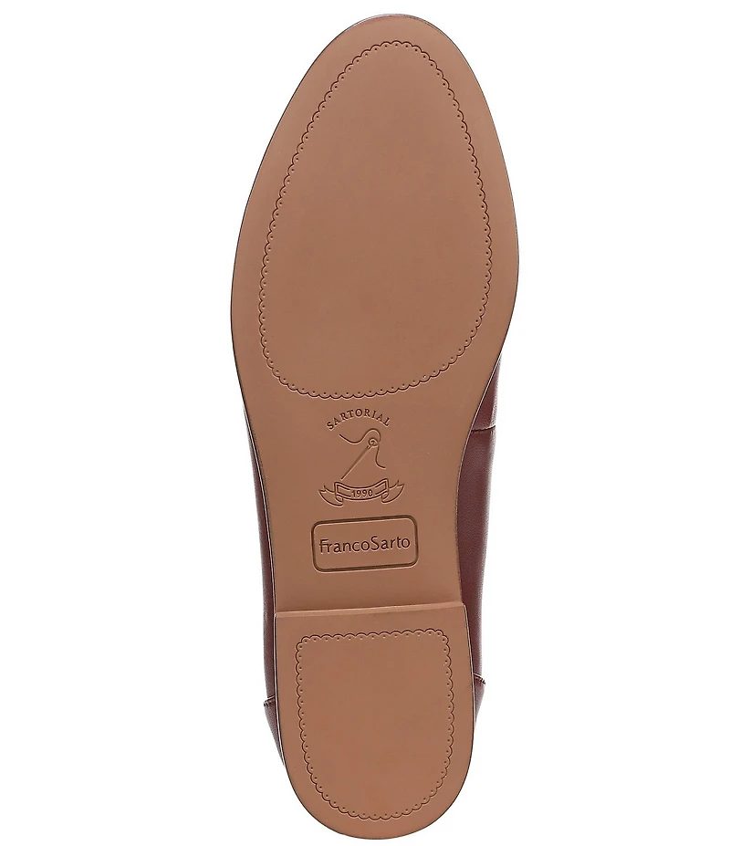 Franco Sarto Mirabelle Leather Bar Hardware Loafers