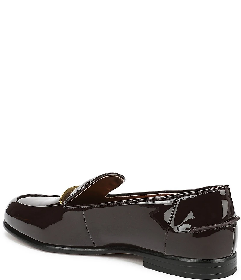 Franco Sarto Mirabelle Patent Bar Hardware Loafers