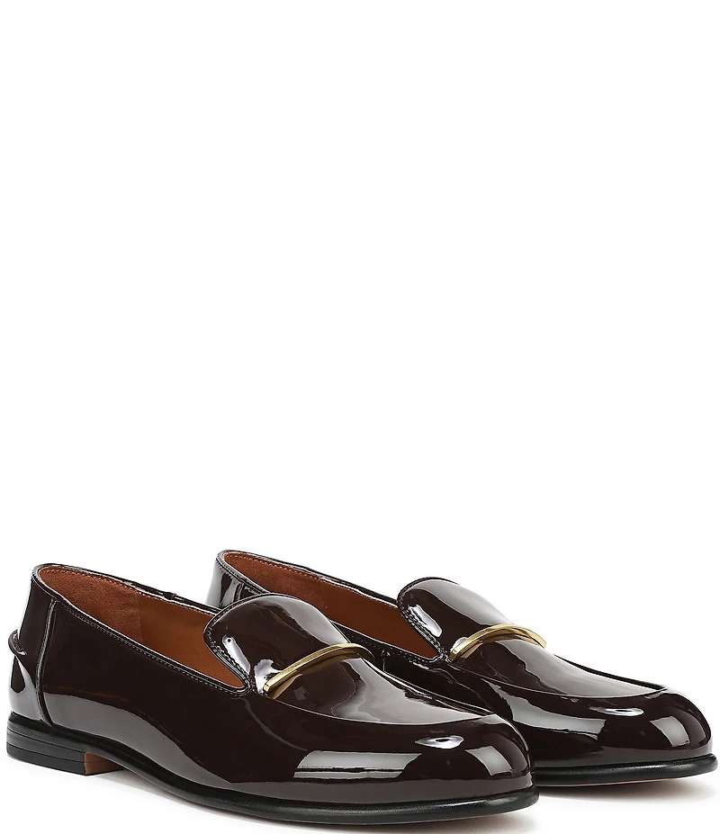 Franco Sarto Mirabelle Patent Bar Hardware Loafers