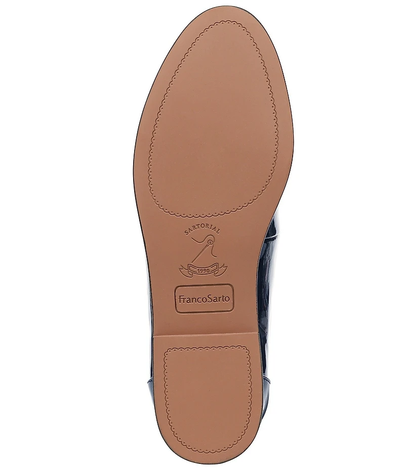 Franco Sarto Mirabelle Patent Bar Hardware Loafers