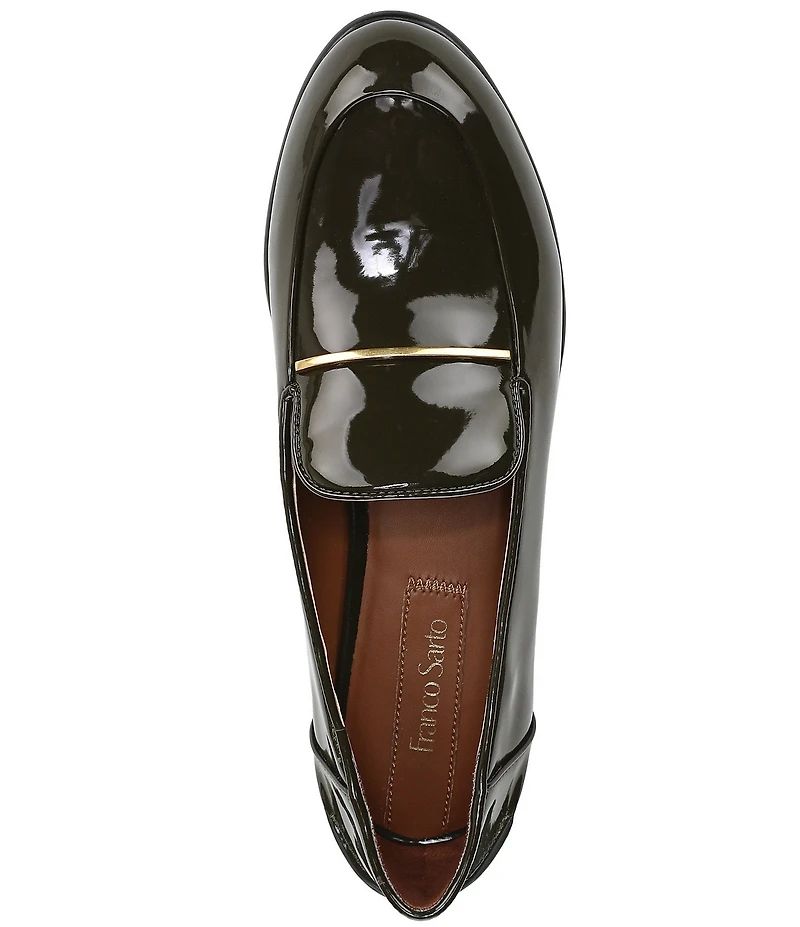 Franco Sarto Mirabelle Patent Bar Hardware Loafers