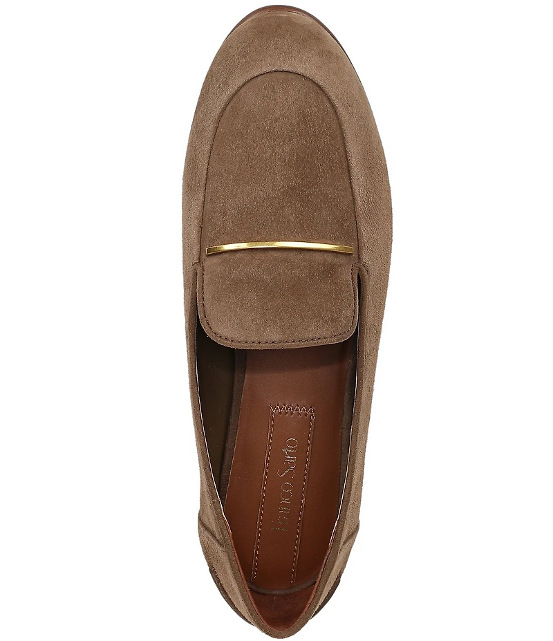 Franco Sarto Mirabelle Suede Bar Hardware Loafers