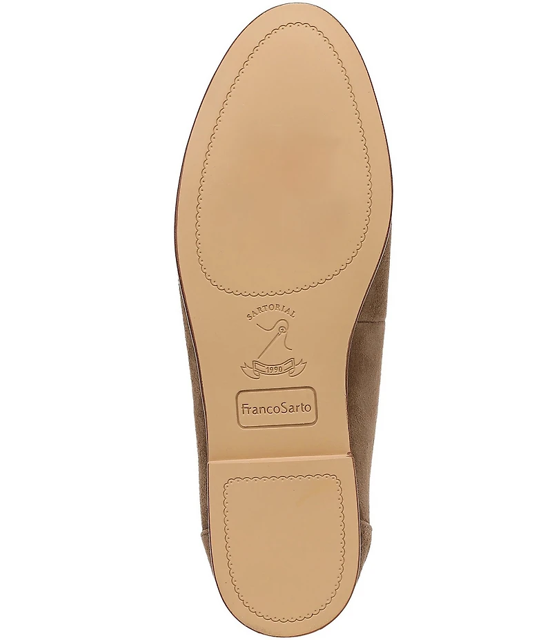 Franco Sarto Mirabelle Suede Bar Hardware Loafers