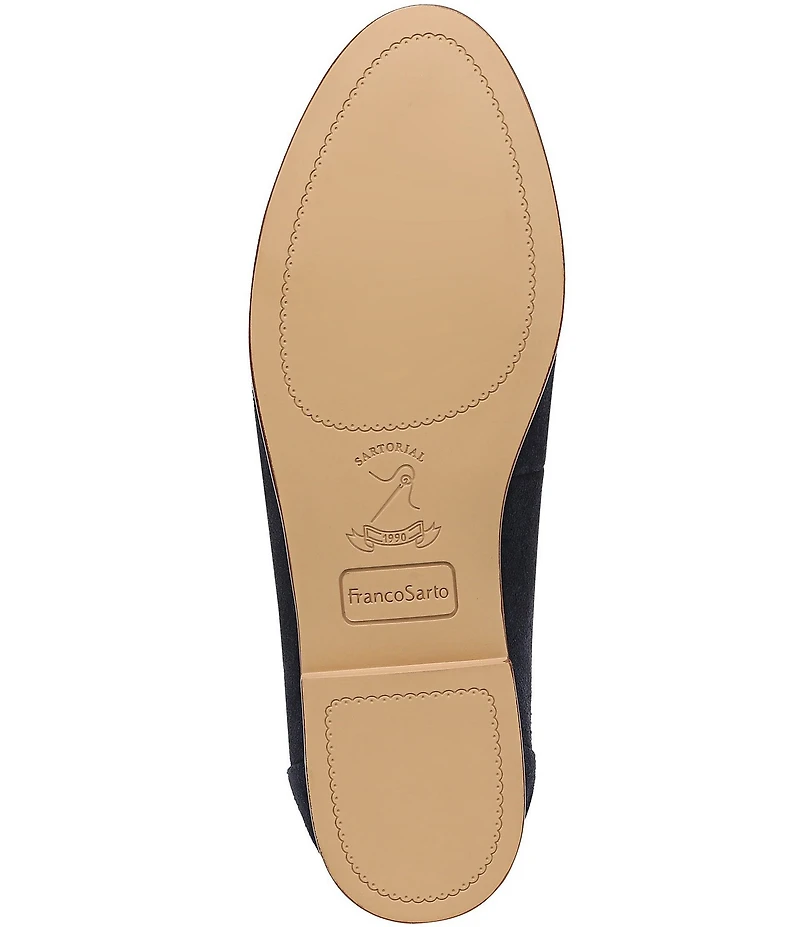 Franco Sarto Mirabelle Suede Bar Hardware Loafers