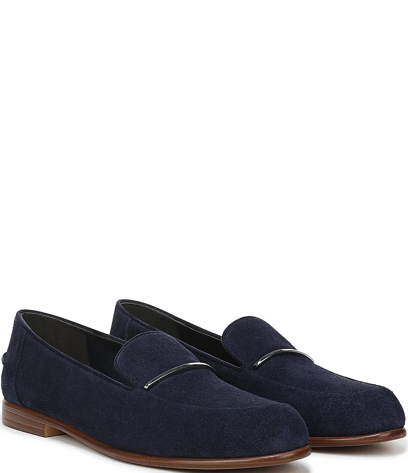 Franco Sarto Mirabelle Suede Bar Hardware Loafers