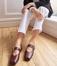 Franco Sarto Oakes Leather Mary Jane Flats