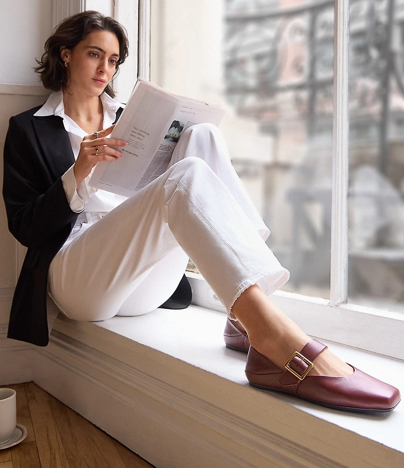 Franco Sarto Oakes Leather Mary Jane Flats