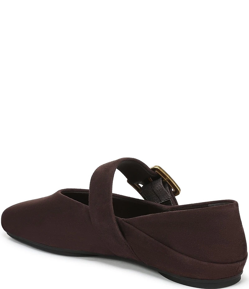 Franco Sarto Oakes Suede Square Toe Mary Jane Ballet Flats