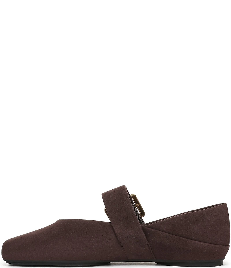 Franco Sarto Oakes Suede Square Toe Mary Jane Ballet Flats