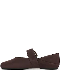 Franco Sarto Oakes Suede Square Toe Mary Jane Ballet Flats