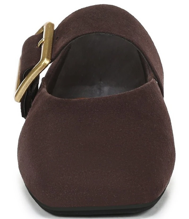 Franco Sarto Oakes Suede Square Toe Mary Jane Ballet Flats
