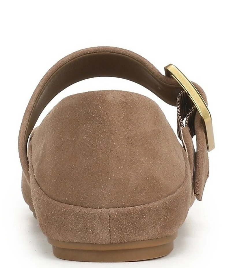 Franco Sarto Oakes Suede Square Toe Mary Jane Ballet Flats