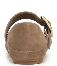 Franco Sarto Oakes Suede Square Toe Mary Jane Ballet Flats
