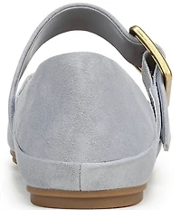 Franco Sarto Oakes Suede Square Toe Mary Jane Ballet Flats