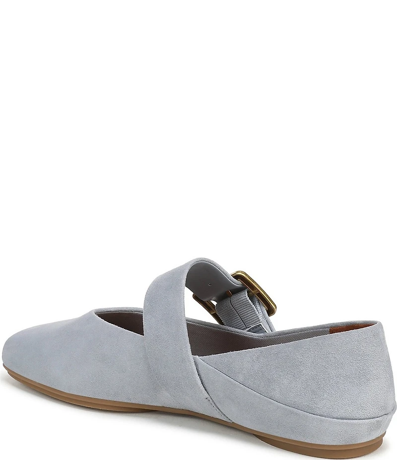 Franco Sarto Oakes Suede Square Toe Mary Jane Ballet Flats
