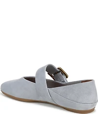 Franco Sarto Oakes Suede Square Toe Mary Jane Ballet Flats