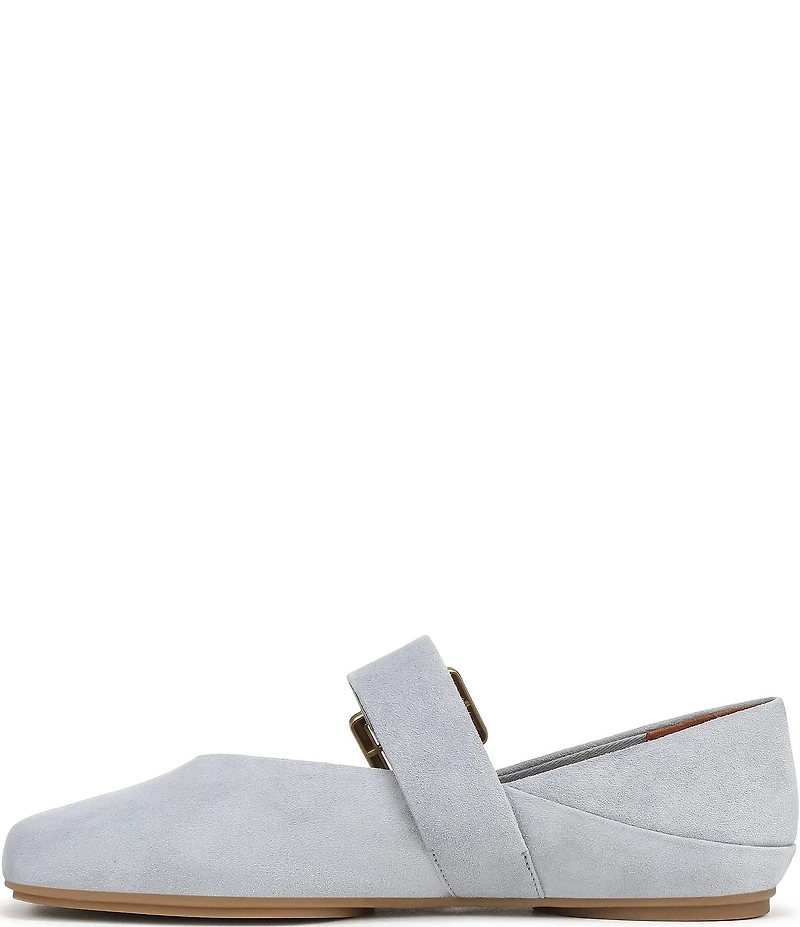Franco Sarto Oakes Suede Square Toe Mary Jane Ballet Flats