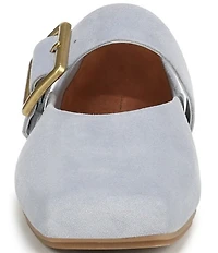 Franco Sarto Oakes Suede Square Toe Mary Jane Ballet Flats